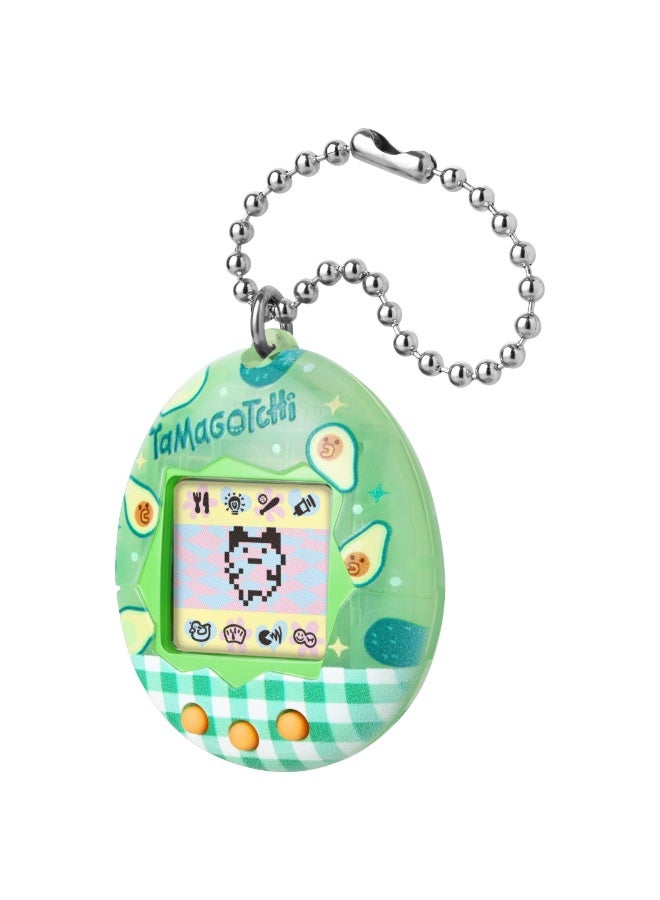 Tamagotchi تاما غوتشي الأصلي تصميم أفوكادو مزيج، يعمل بالبطارية | حيوان أليف إلكتروني | حيوان أليف افتراضي قديم | لعبة تفاعلية | حيوان أليف رقمي أصلي | لعب تخيلي ومهارات رعاية مثالية للأطفال، الفتيات والفتيان - Image 3
